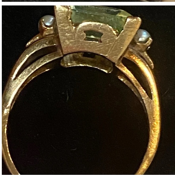 Vintage 10k Gold Cocktail Ring size 8. Marked 10k - Picture 7 of 12